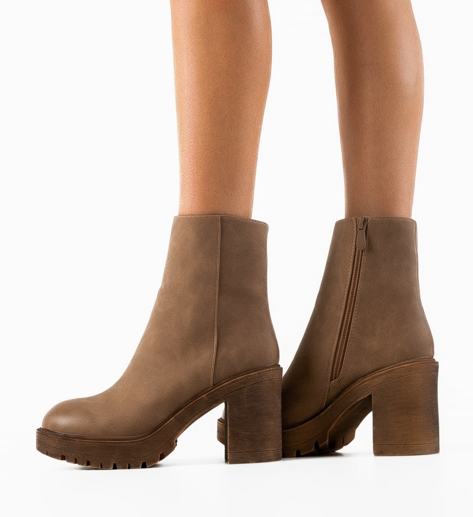 Botine dama Guevara Khaki - 2 | YEO