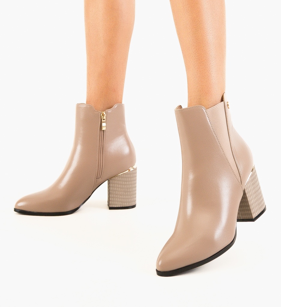 Botine dama Inimay Khaki - 1 | YEO