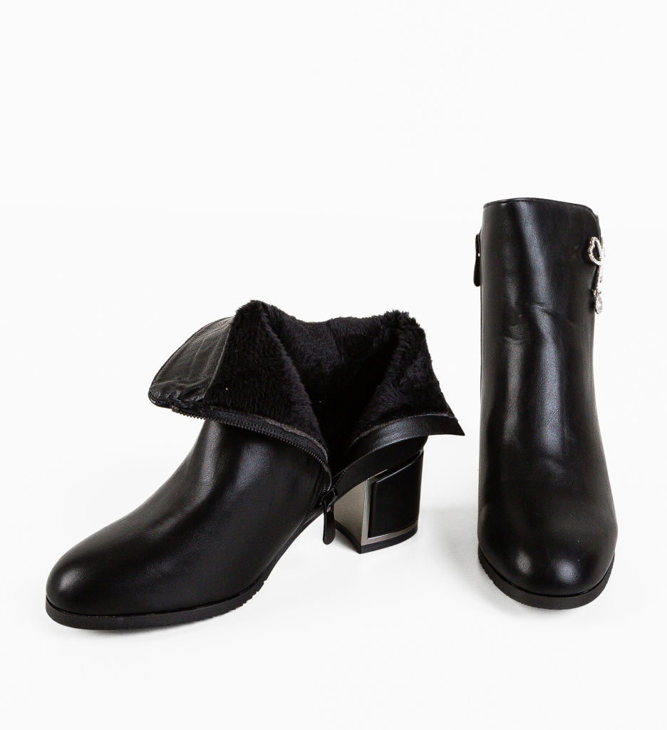 Botine dama Jasmi Negre - 4 | YEO