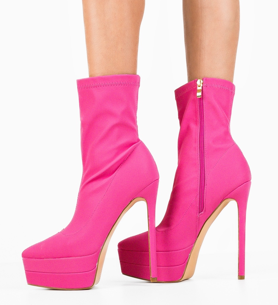 Botine dama Kato Fuchsia