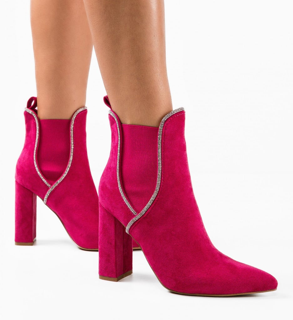 Botine dama Mckay Fuchsia - 2 | YEO