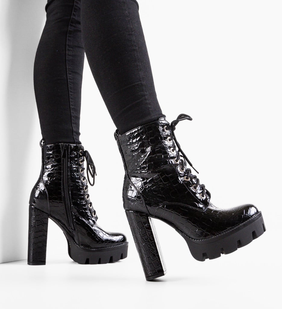 Botine dama Neha Negre - 2 | YEO