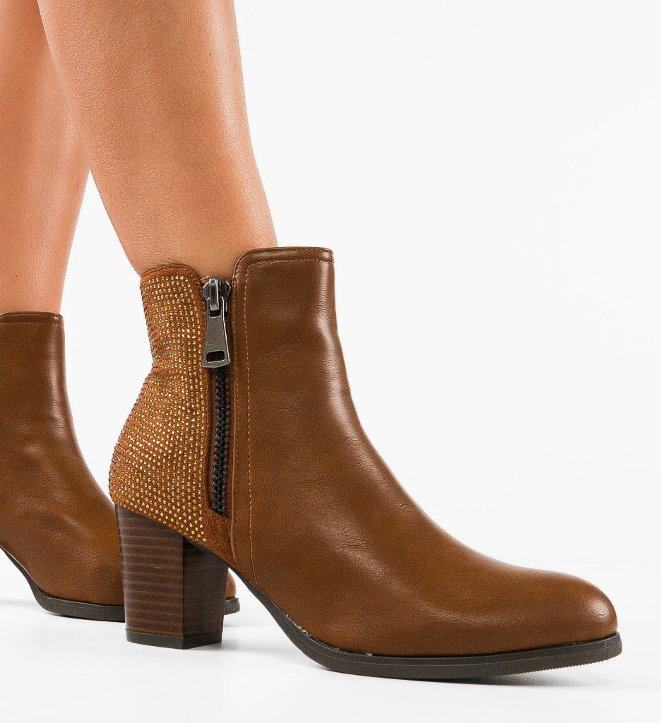 Botine dama Ortega Camel - 1 | YEO