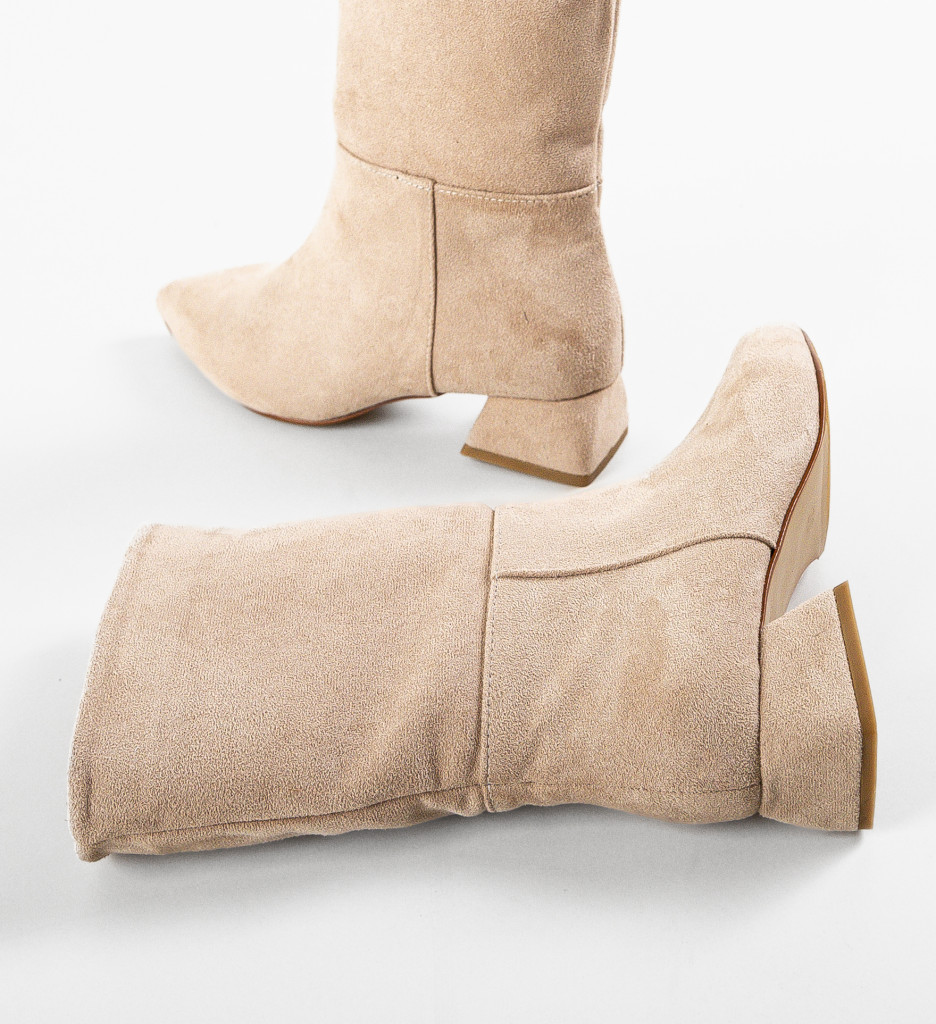 Poze Botine dama Reana Bej 2 depurtat.ro 