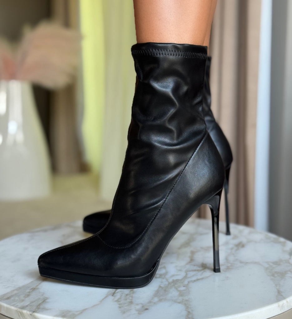 Botine dama Scarl Negre - 2 | YEO