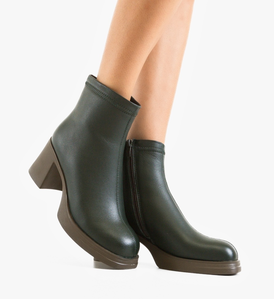 Botine dama Tafta Verde