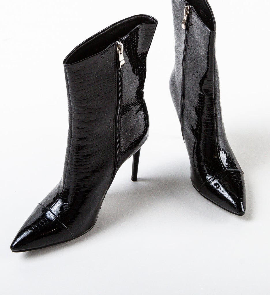 Botine dama Yassin Negre - 5 | YEO