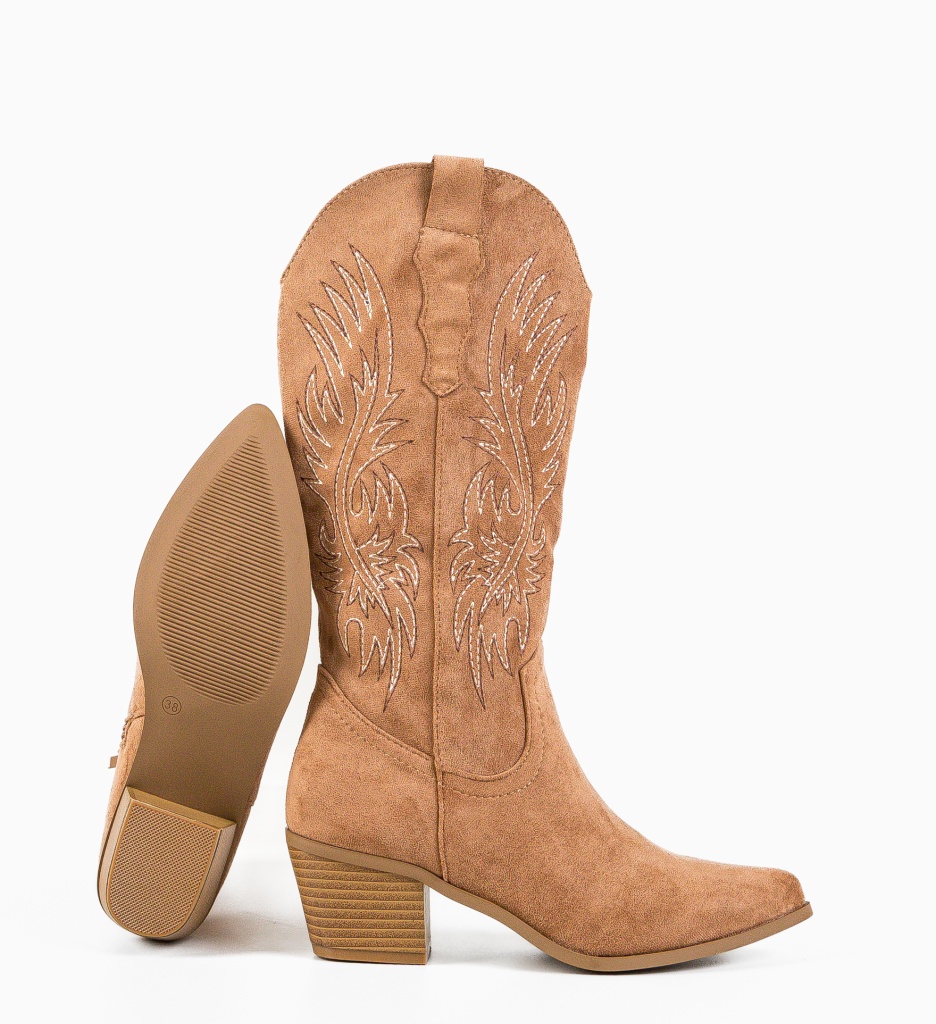 Poze Cizme dama Chikelu Camel depurtat.ro 