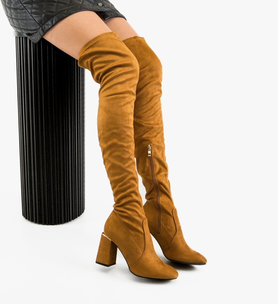 Cizme dama Jaddey Camel - 3 | YEO
