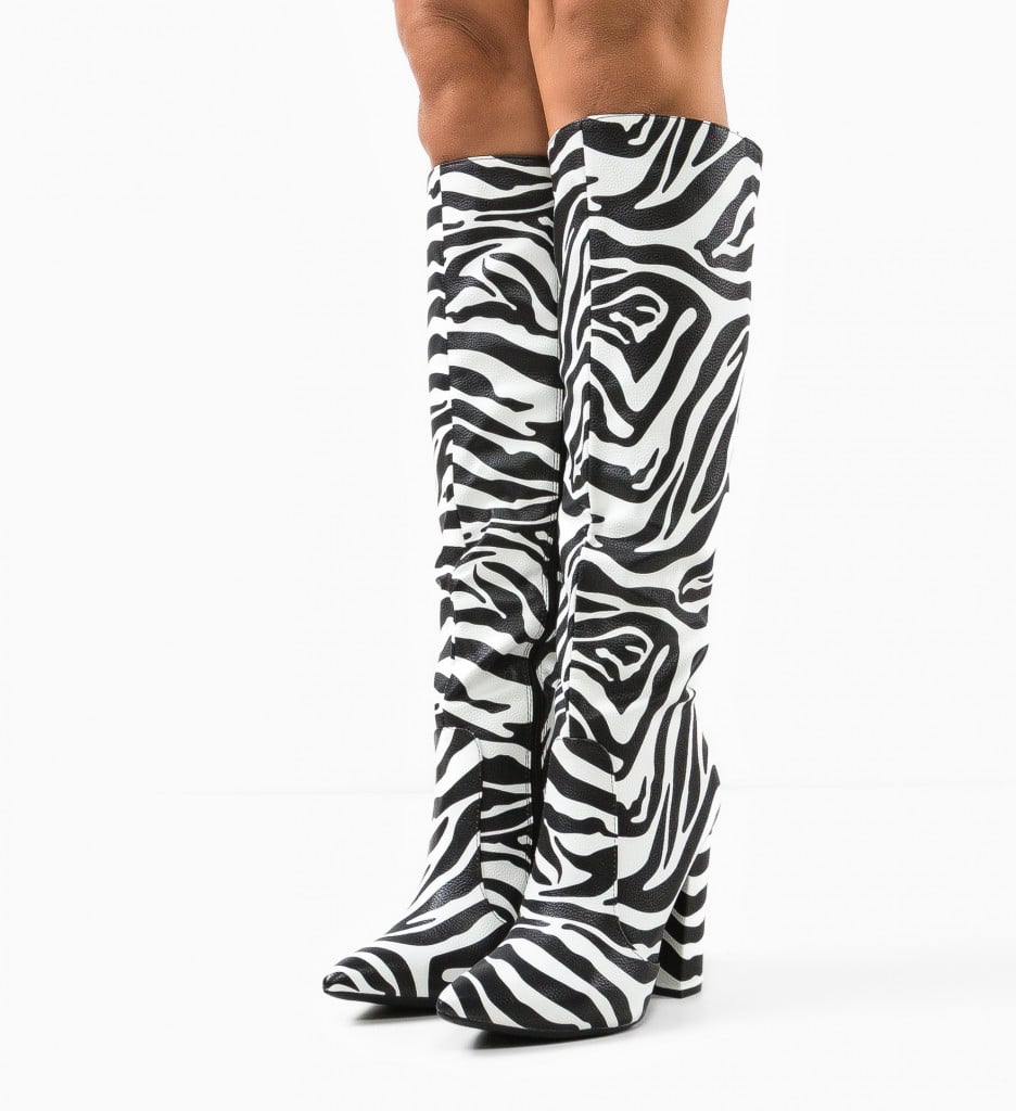 Cizme dama Pheme Zebra - 2 | YEO