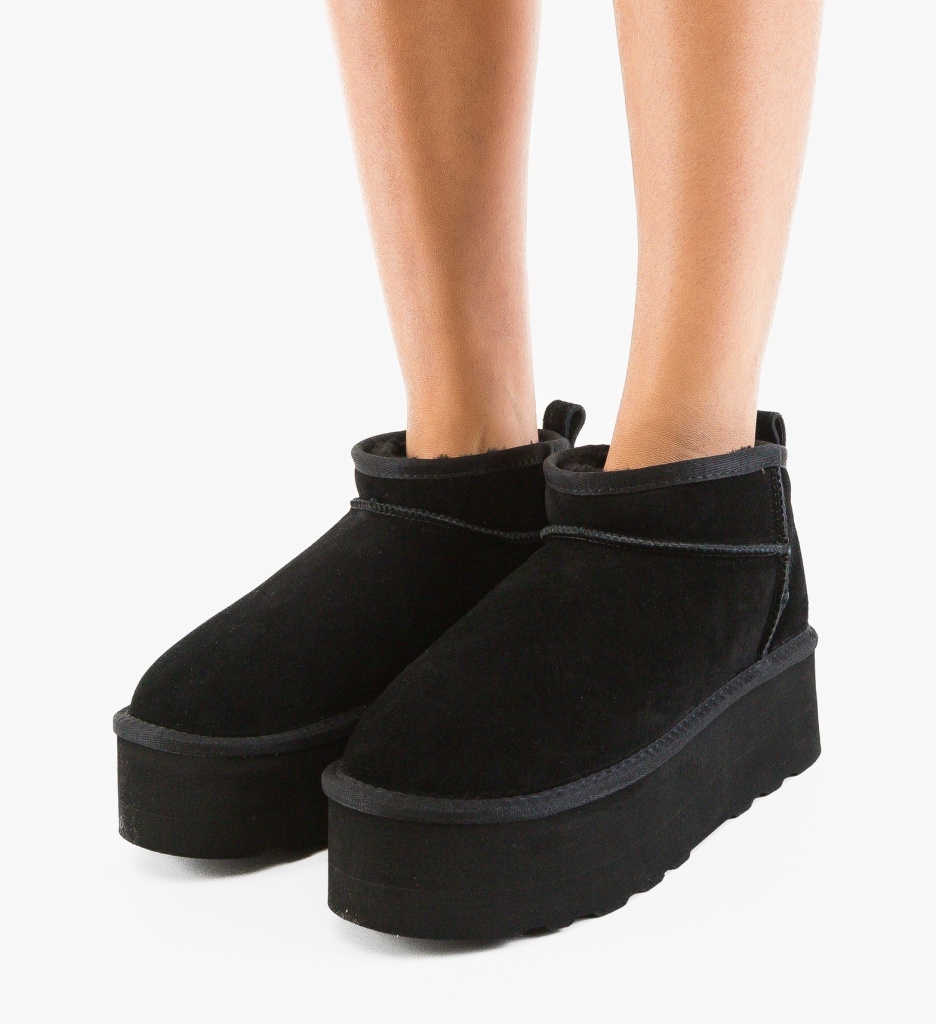 Cizme tip Ug Zayne Negre - 4 | YEO