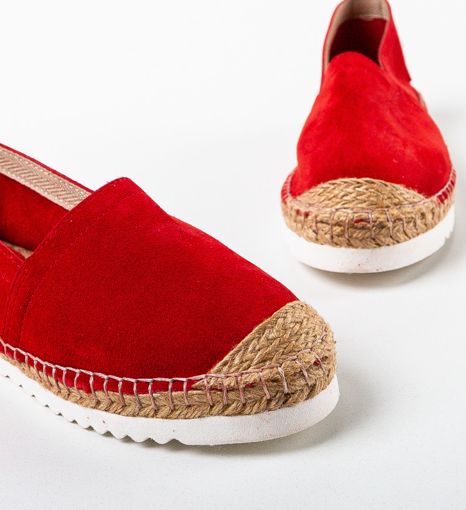 Espadrile dama Gerty Rosii - 5 | YEO