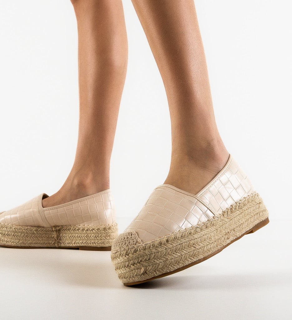 Espadrile dama Wanda Bej - 3 | YEO