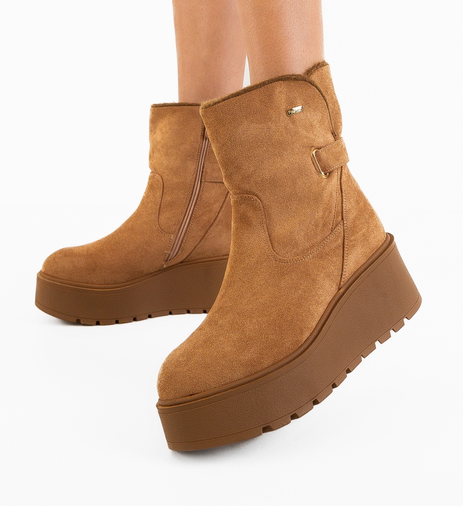 Ghete dama Adelyny Camel - 1 | YEO