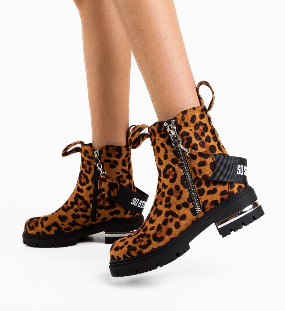 Ghete dama Kaylen Animal Print - 2 | YEO