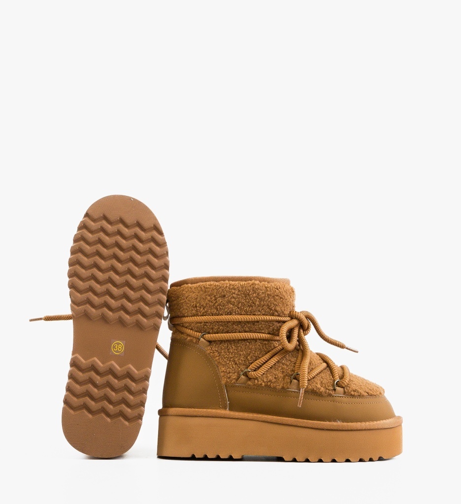 Ghete dama Lisano Camel - 3 | YEO