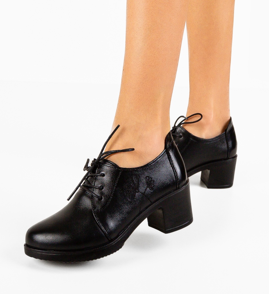 Pantofi Casual Atraxia Negre - 2 | YEO