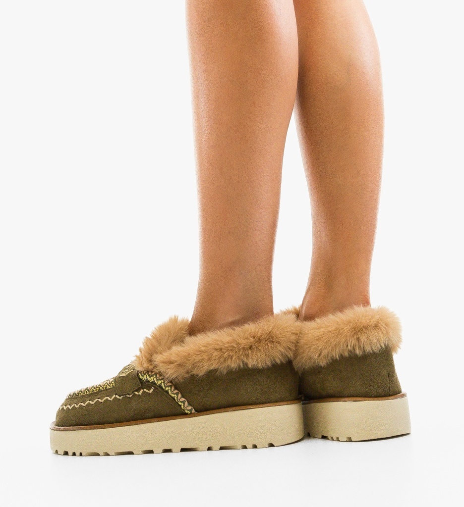 Pantofi Casual Chunky Verzi - 1 | YEO