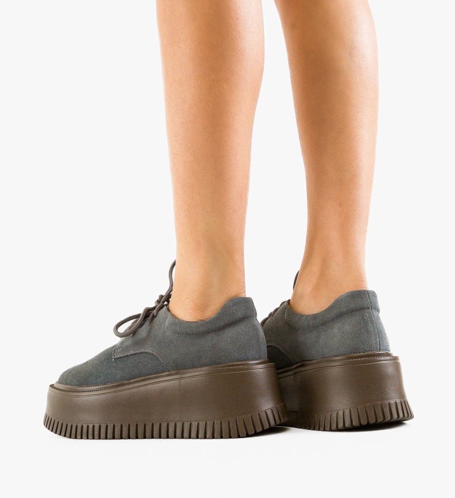 Pantofi casual dama Benve Gri - 2 | YEO