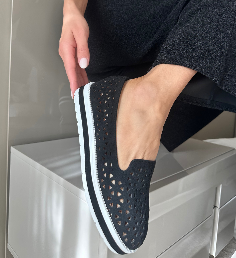 Poze Pantofi casual dama Center Negri DePurtat