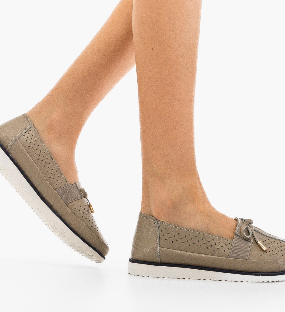 Pantofi Casual dama Niko Gri - 1 | YEO