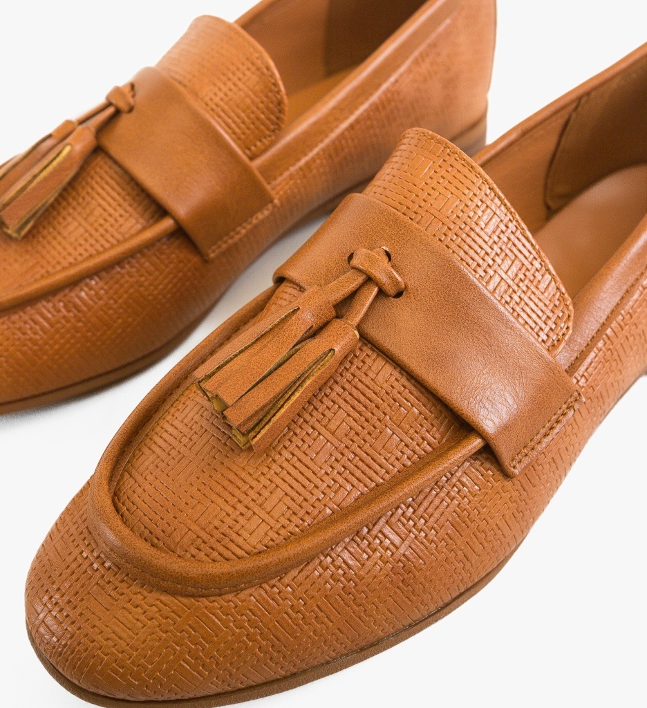 Pantofi casual dama Singleto Camel
