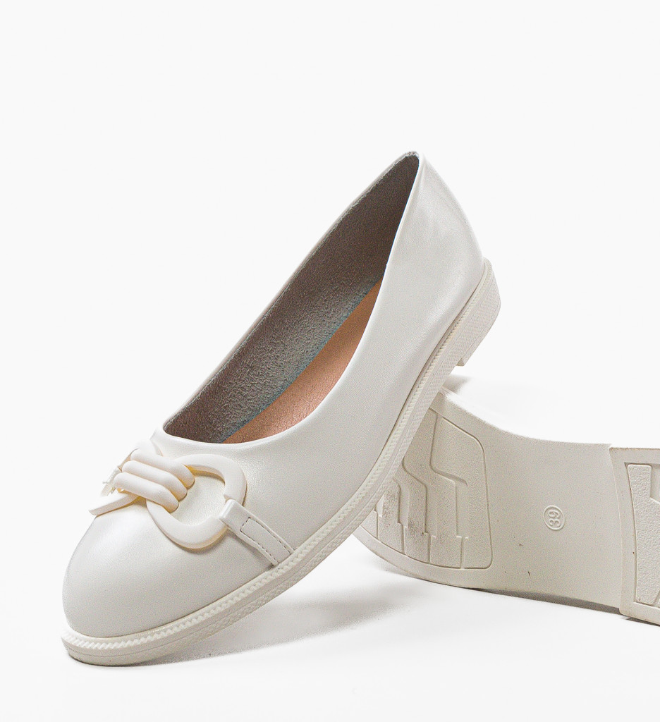 Pantofi casual dama Valce Albi - 5 | YEO