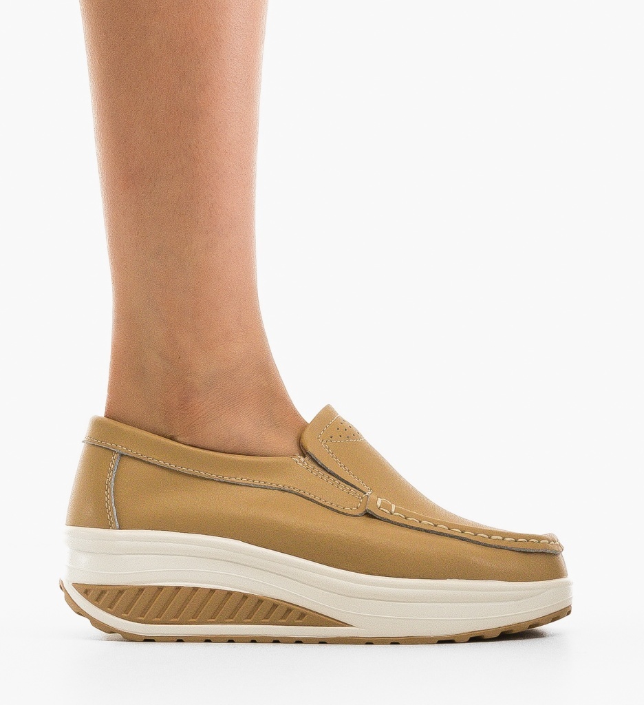 Pantofi Casual Eliot Bej - 5 | YEO