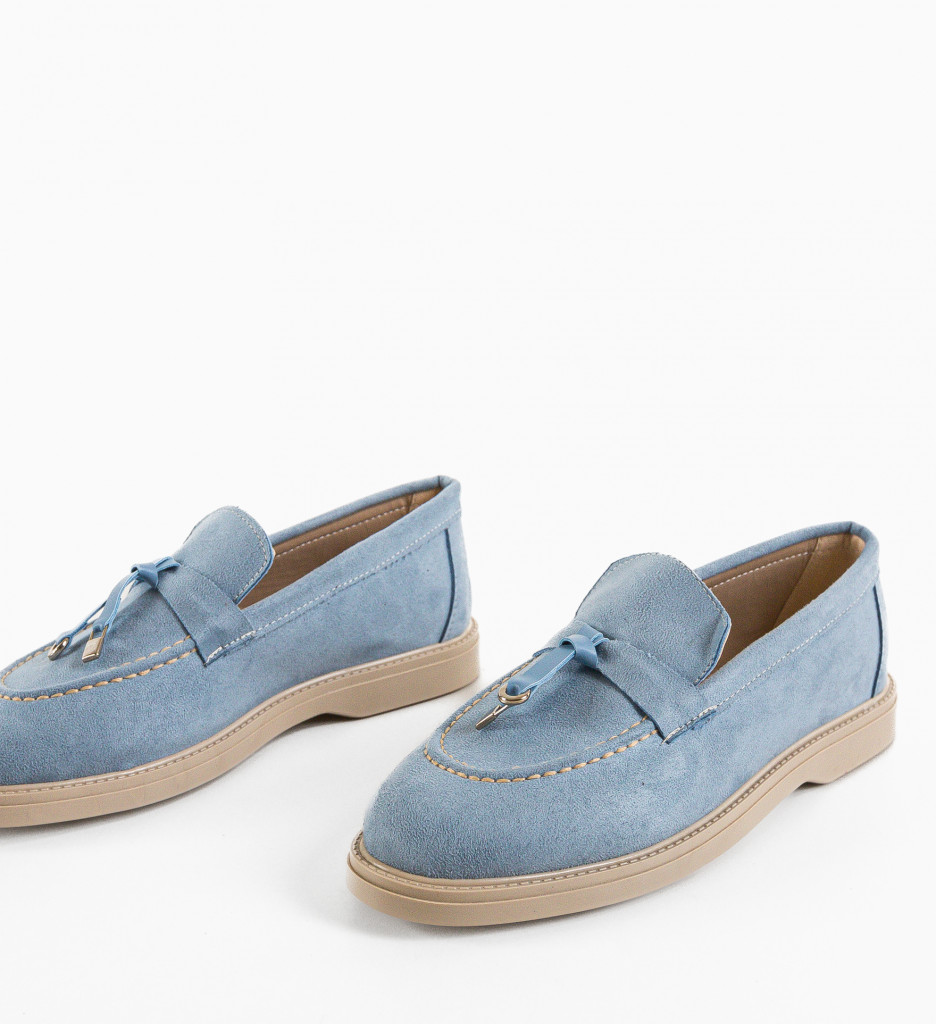 Pantofi Casual Evelynne Albastri - 5 | YEO