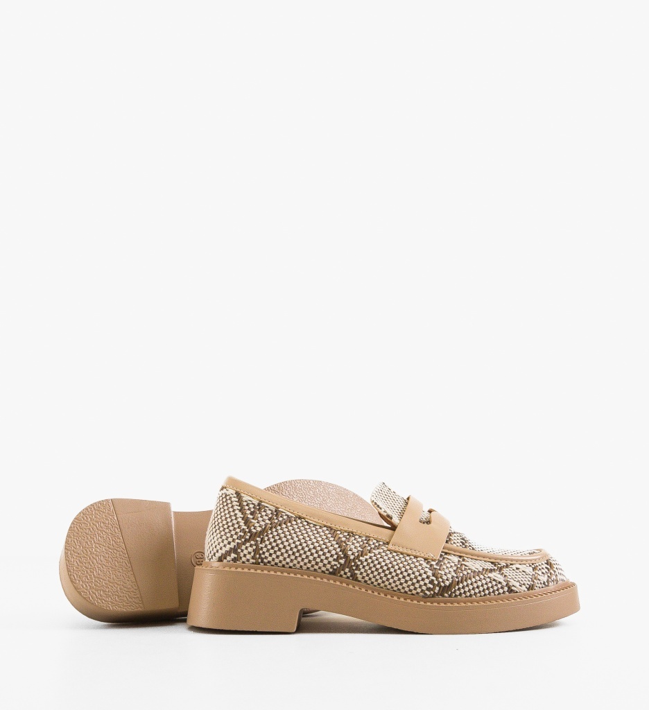 Pantofi Casual Mikael Khaki - 2 | YEO