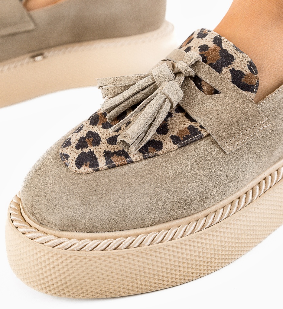 Pantofi Casual Pryha Gri - 4 | YEO