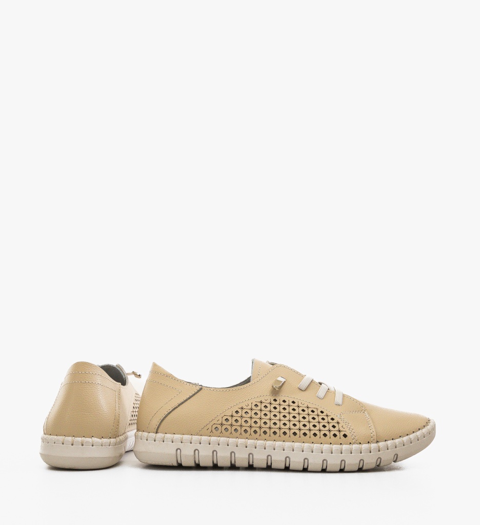 Pantofi Casual Rahima Bej - 5 | YEO