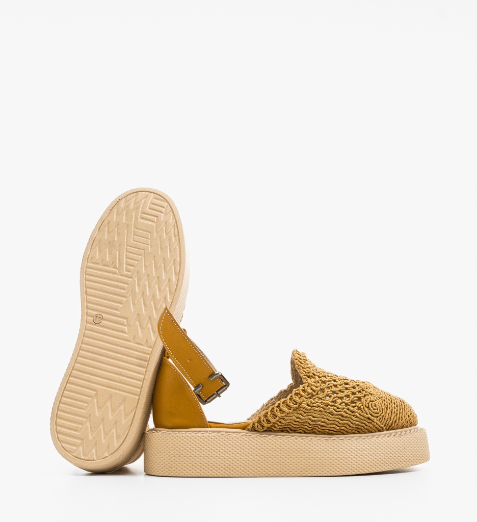 Pantofi Casual Rauros Galbeni - 2 | YEO