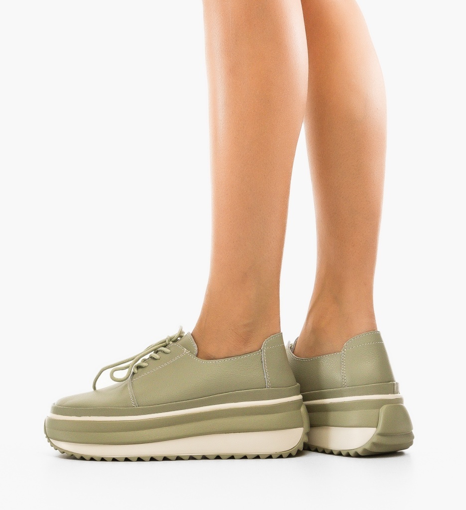 Pantofi Casual Reprale Verzi - 2 | YEO