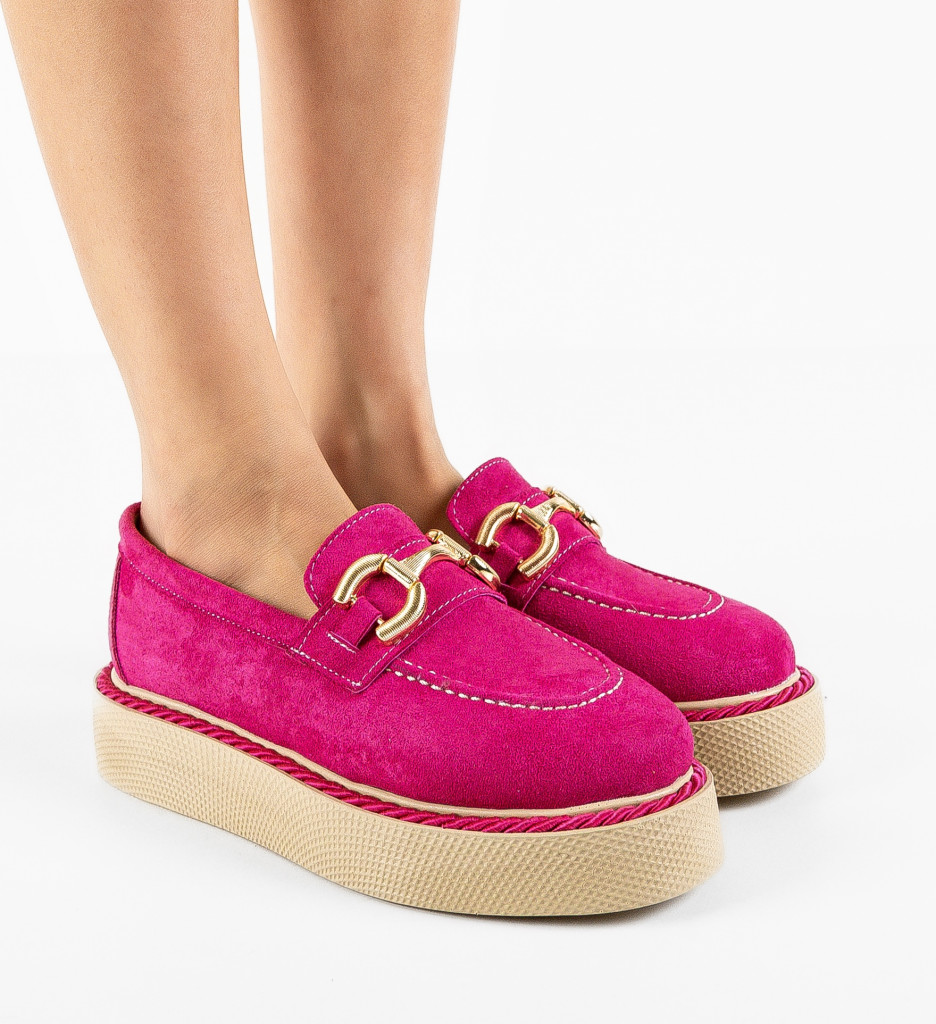 Pantofi Casual Selvie Fuchsia - 2 | YEO