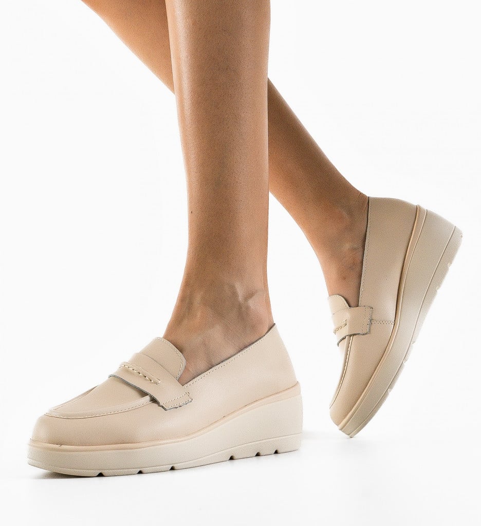 Pantofi Casual Teyana Bej - 2 | YEO