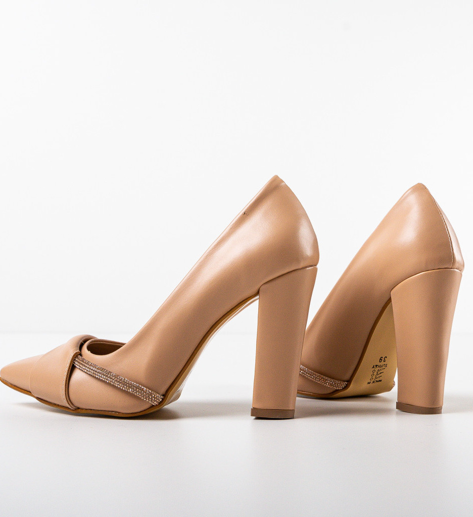 Pantofi cu toc Roka Nude - 4 | YEO