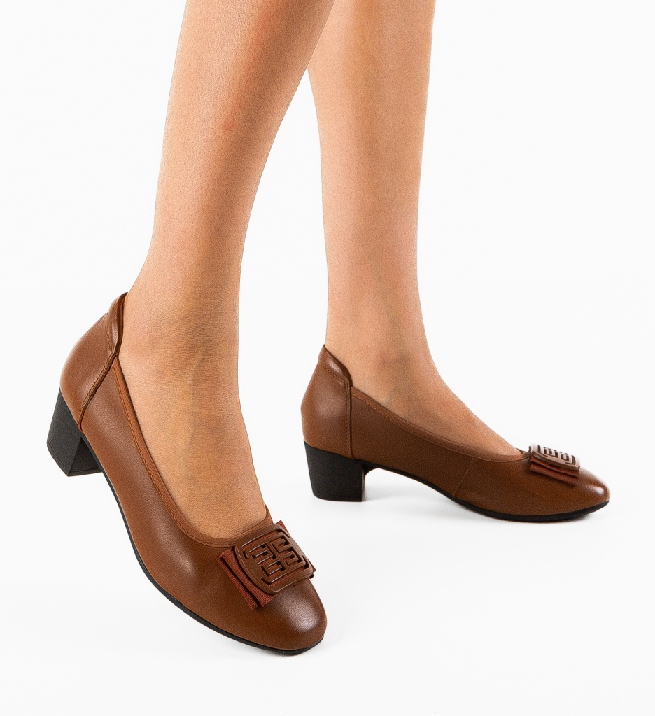 Pantofi dama Bobbi Camel - 1 | YEO