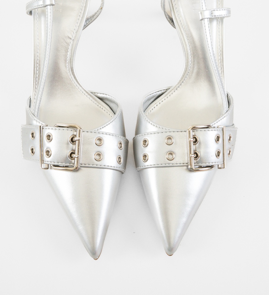 Pantofi dama Chuks Argintii - 4 | YEO