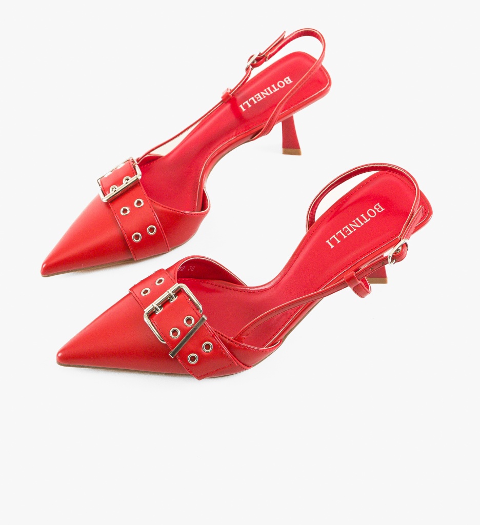 Pantofi dama Chuks Rosii - 4 | YEO