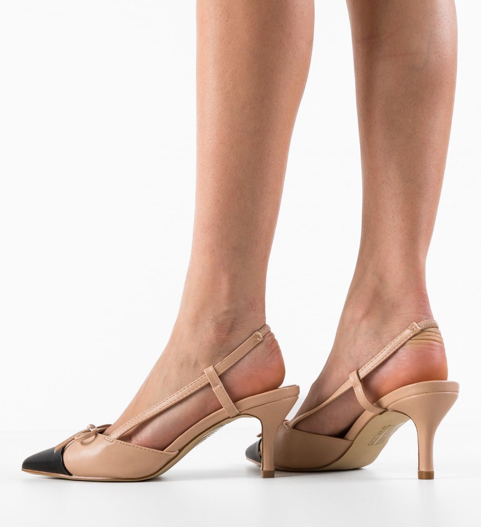 Pantofi dama Demin Nude - 2 | YEO