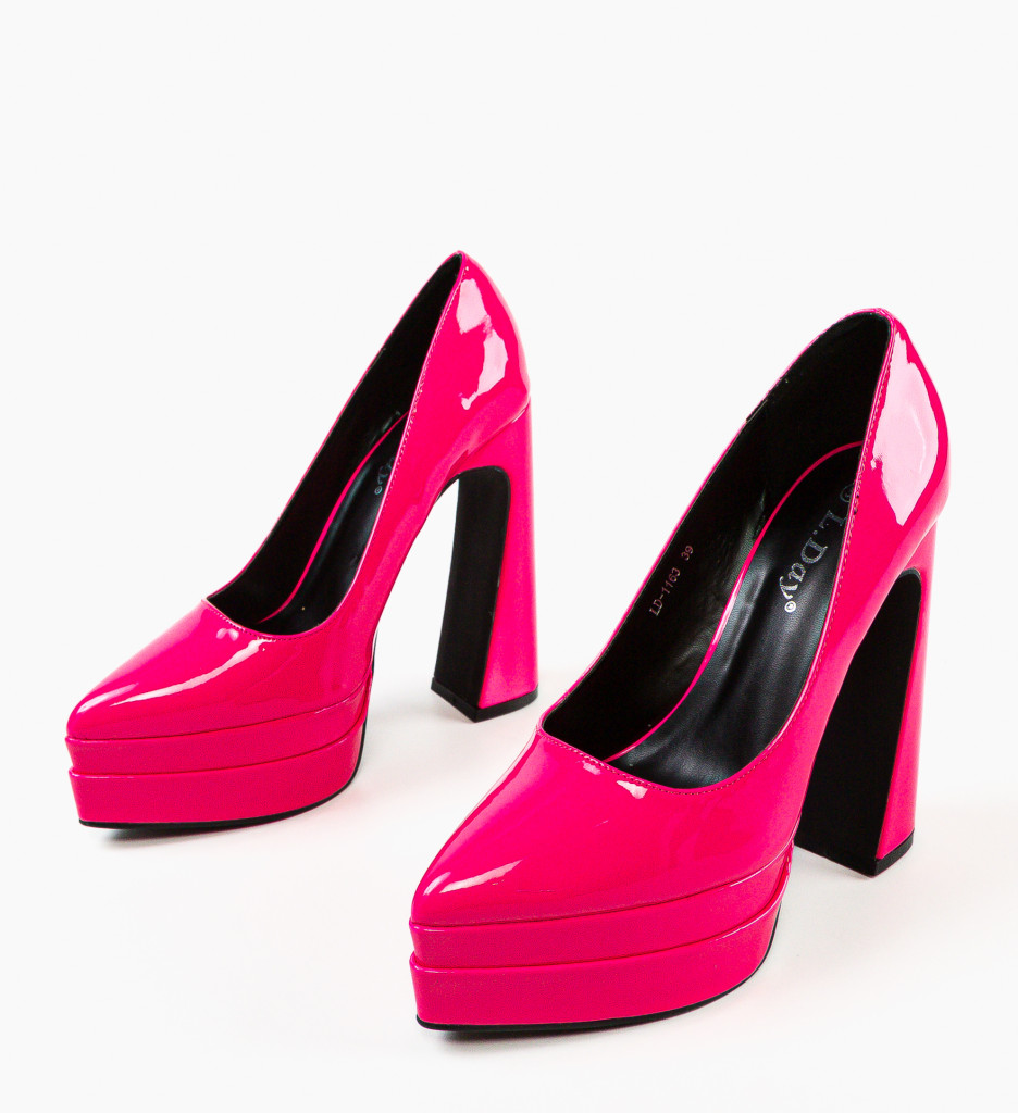 Pantofi dama Dyscarpe Fuchsia - 5 | YEO