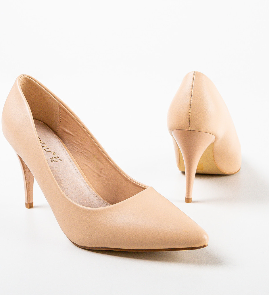 Pantofi dama Halek Nude - 4 | YEO