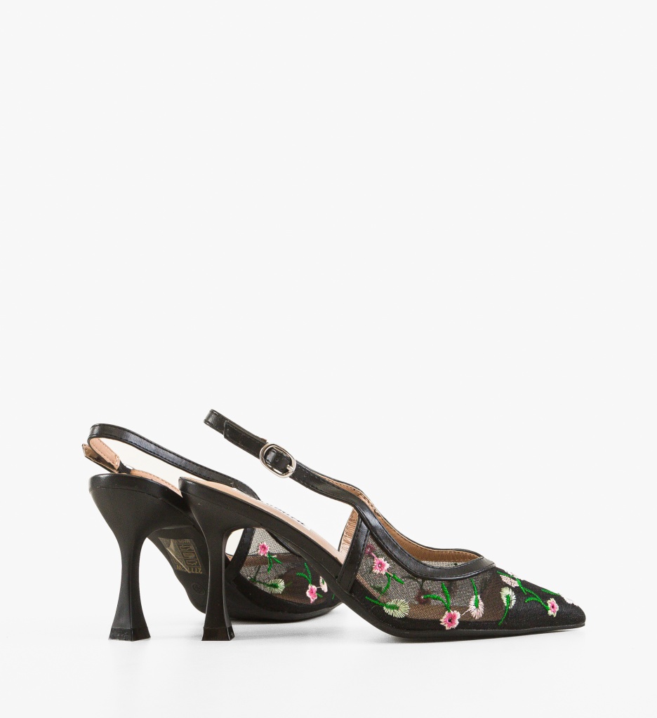 Pantofi dama Horn Negri - 2 | YEO