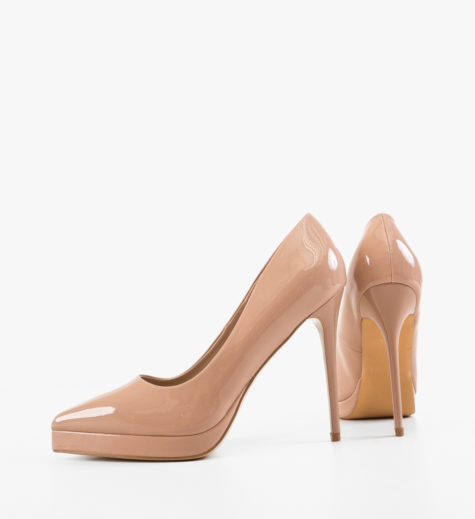 Pantofi dama Kurtis Bej - 4 | YEO