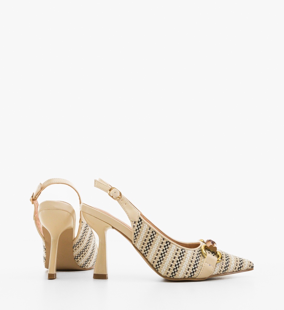 Pantofi dama Liberia Bej - 3 | YEO