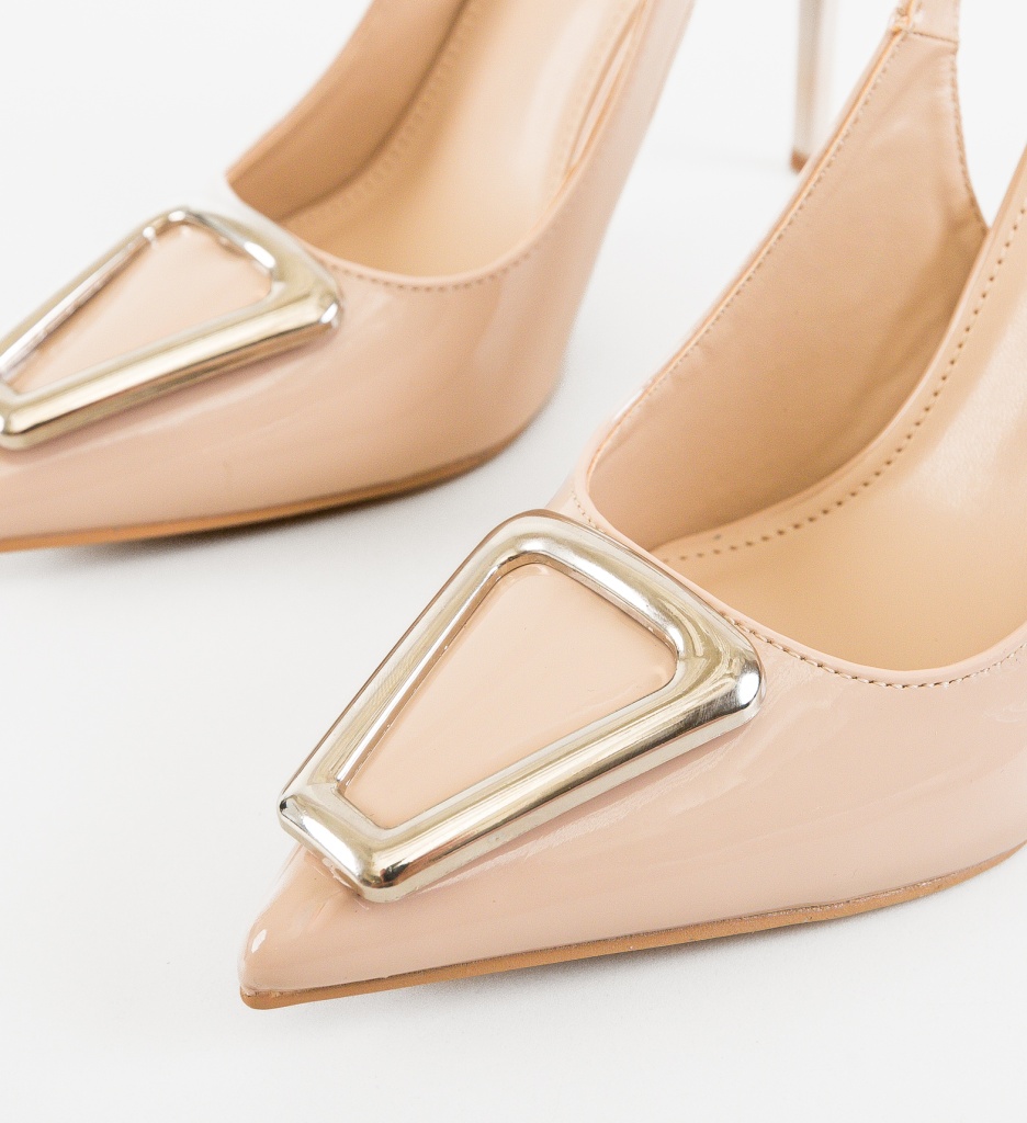 Pantofi dama Malas Bej - 4 | YEO