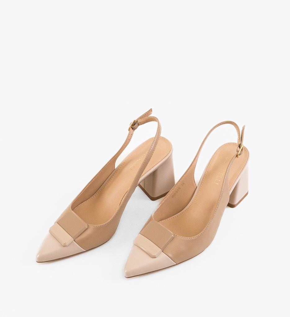 Pantofi dama Sandy Khaki - 3 | YEO