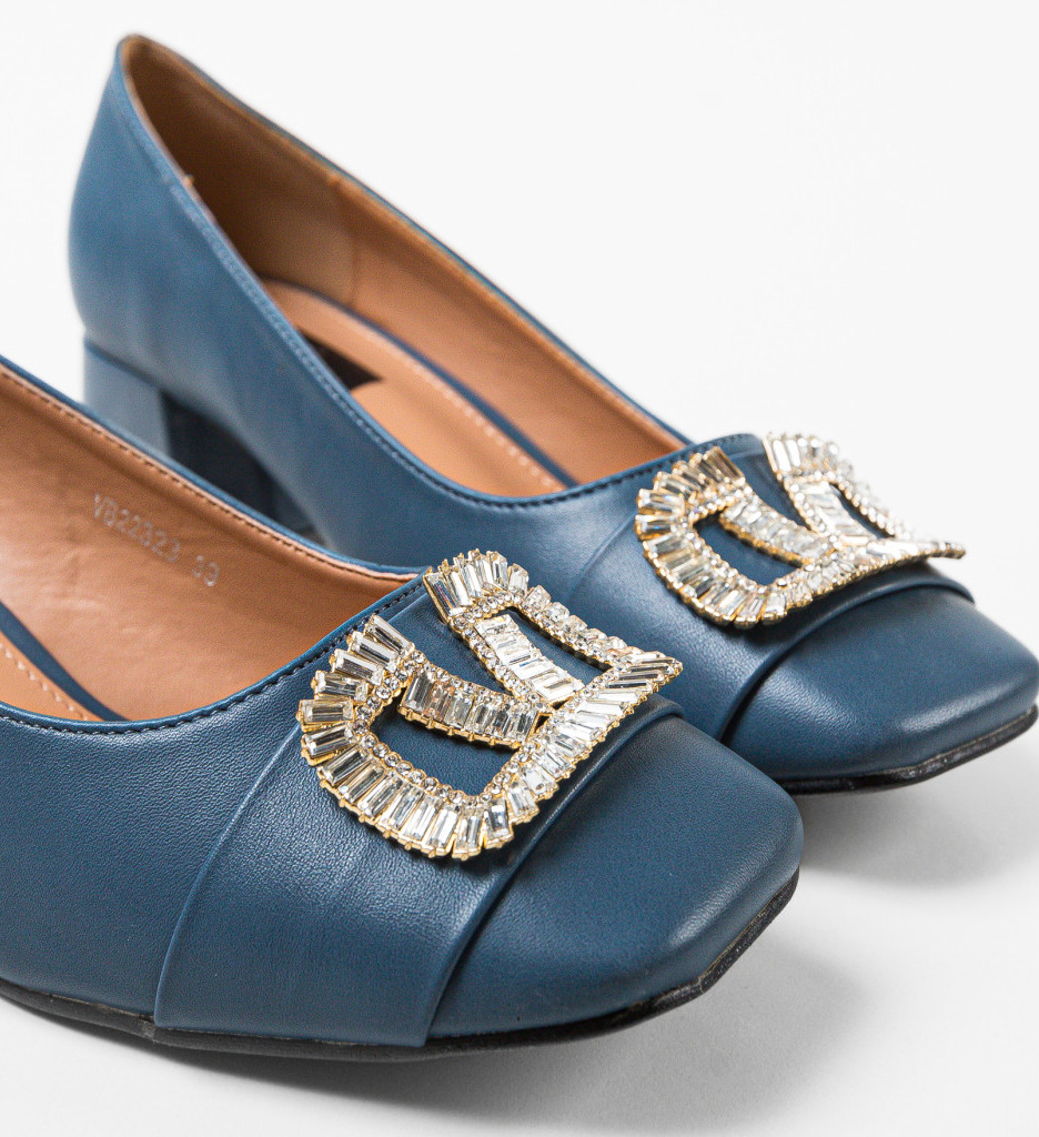 Poze Pantofi dama Strickl Albastri DePurtat