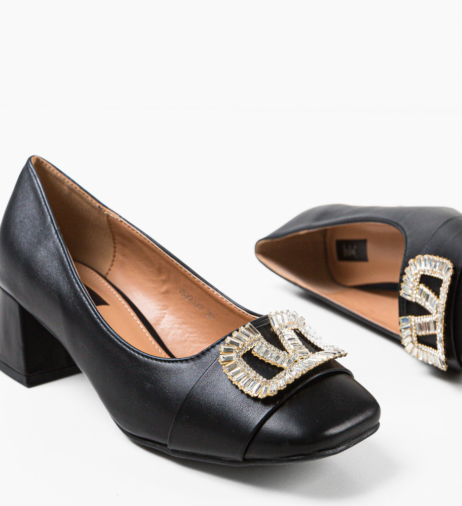 Poze Pantofi dama Strickl Negri depurtat.ro 